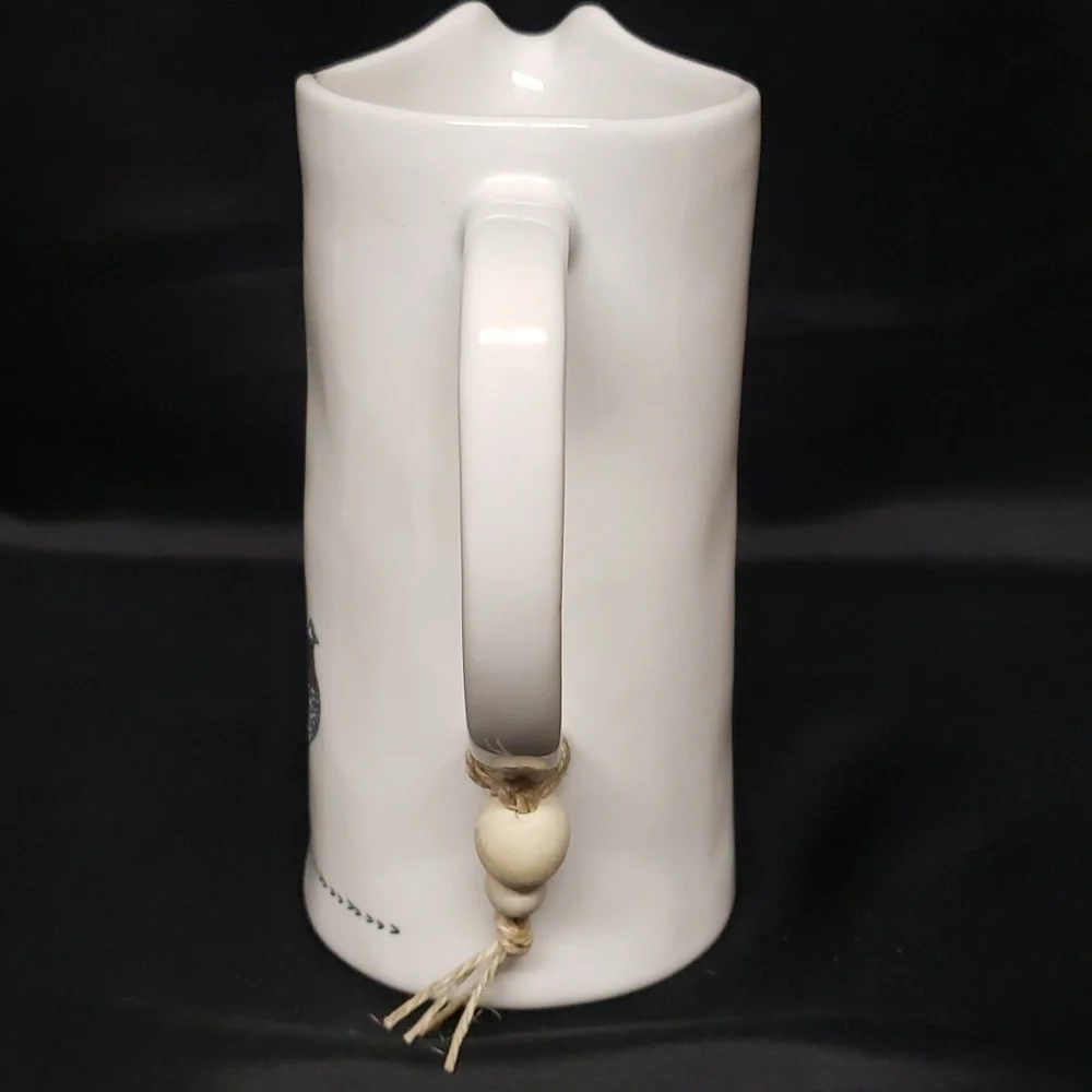 Melrose International NWT Ivory Ceramic Pitcher with Chicken Design